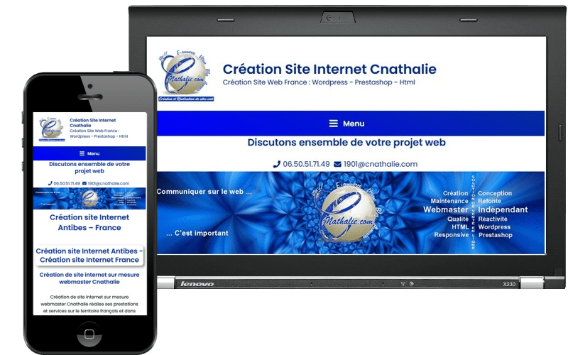 Création site La Ciotat Cnathalie